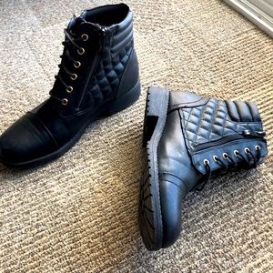 Black ankle boots